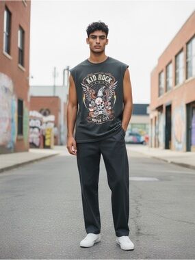 Motor City Graphic Tank Top - Black